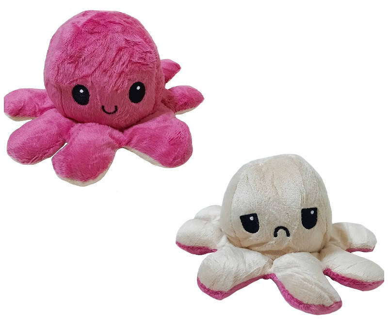 

Игрушка мягкая осьминог двухсторонний OCTOPUS 7931, бежево-розовая, Разные цвета