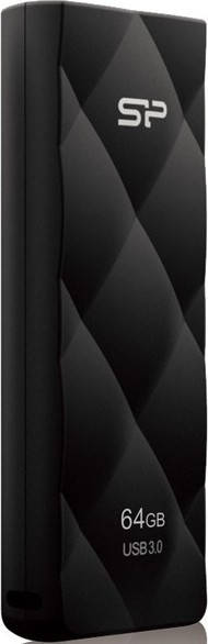 

USB флеш накопитель 64Gb Silicon Power Blaze B20 Black (SP064GBUF3B20V1K), Черный