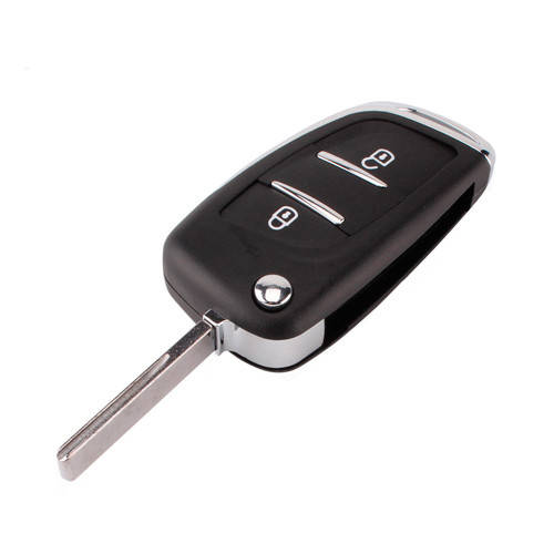 

Выкидной ключ, корпус под чип, 2кн DKT0269, Citroen, ниша CE0536, HU83