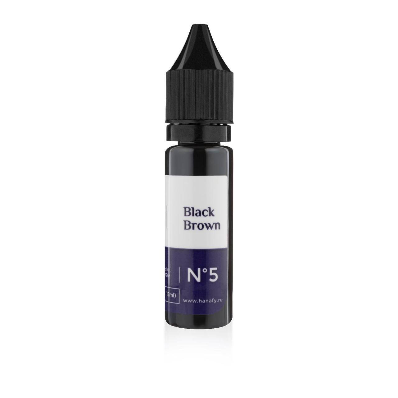 

Пигмент Hanafy № 5 Black Brown (для бровей)