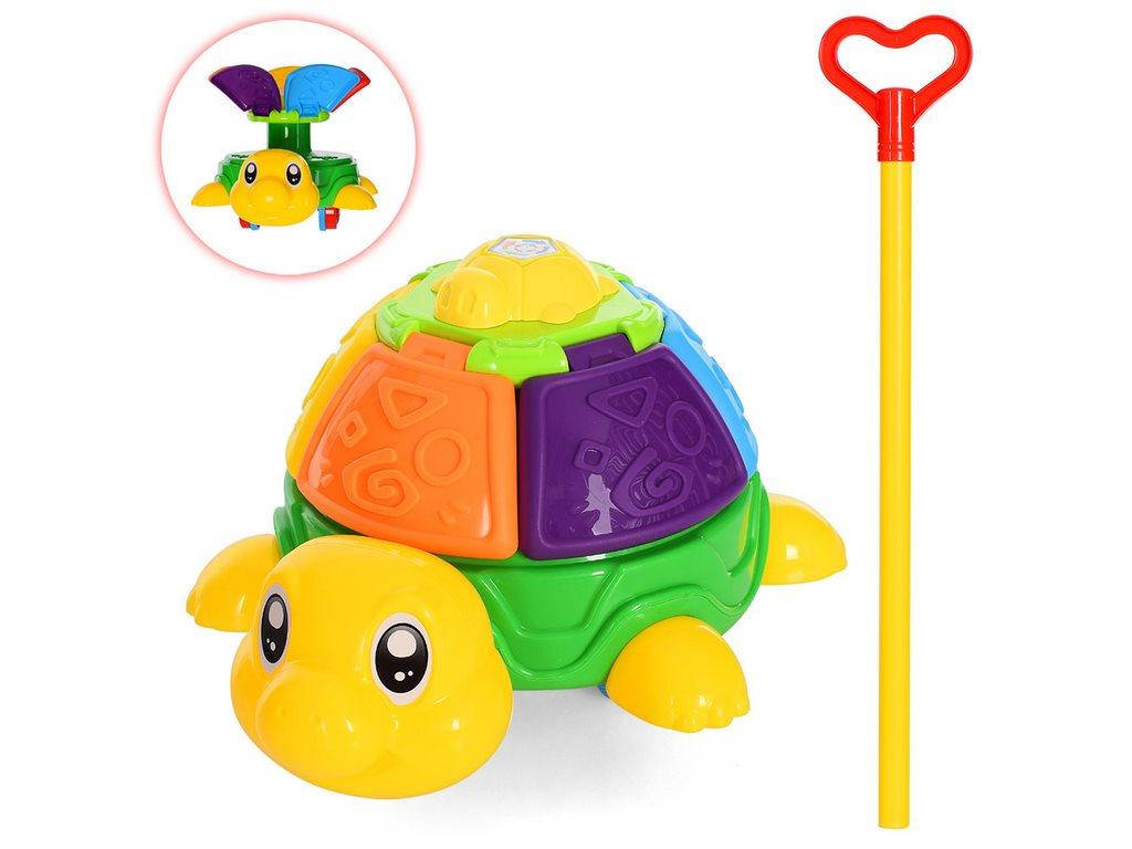 

Игрушка каталка черепаха с ручкой, 509