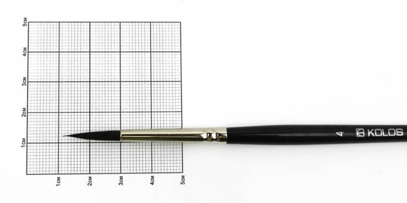 

Кисть белка круглая №4 3049R Classic KOLOS