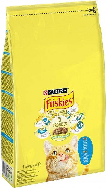 

Friskies, сухой корм для кошек с лососем и овощами, 10 кг