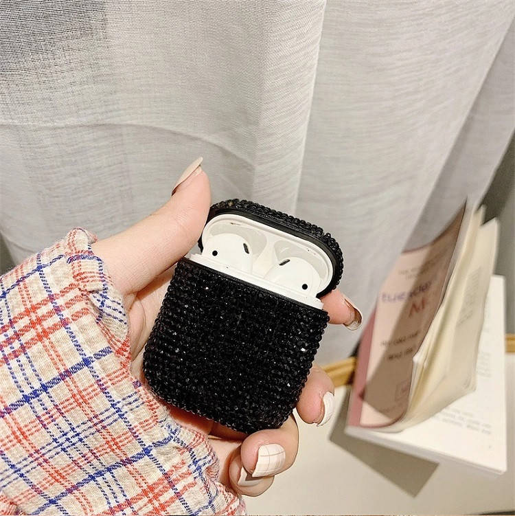 

Противоударный чехол - Airpods Apple. Черный. Камни