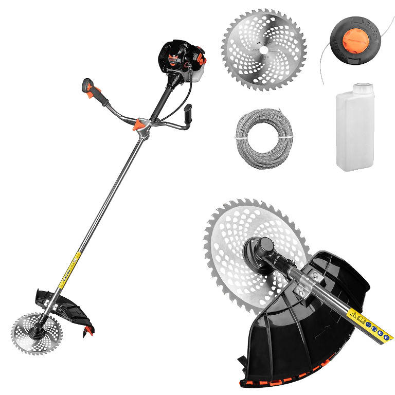 

Бензиновая мотокоса для травы Dnipro-M 52 : 2,6 кВт/3,5 к.с., 8500 об/мин., 51,7см3, 2-тактный (41385000-4)