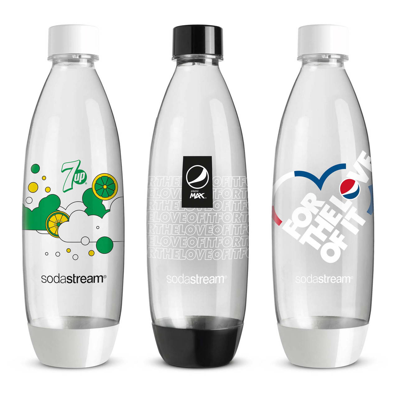 

Набор из трех бутылок FUSE 3x1L Pepsi Белых Sodastream