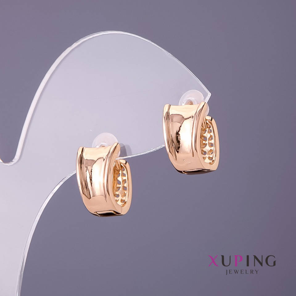 

Серьги Xuping d-8мм L-12мм цвет золото