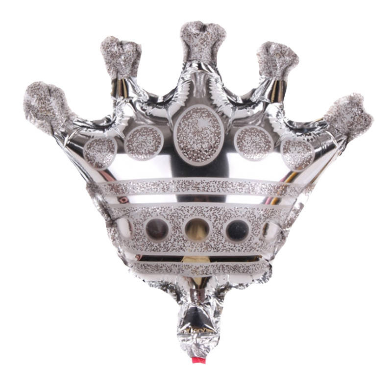 

Фольгированный шар мини-фигура Корона серебро Китай