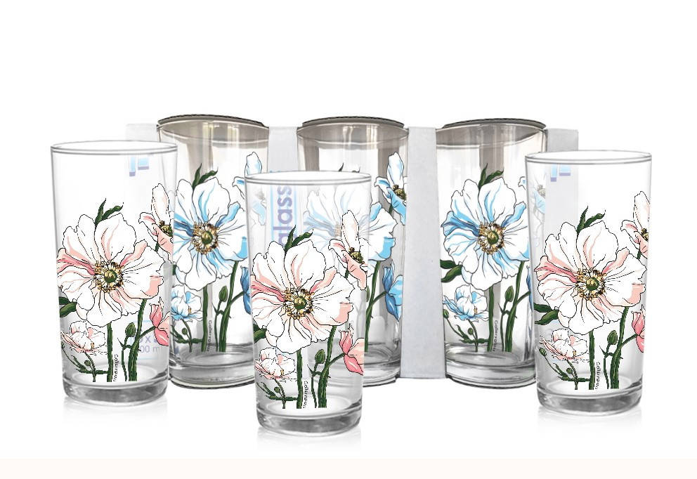 

Набор стаканов "Анемона" 230мл*6шт (05с1256), Прозрачный