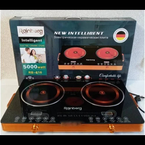 

Профессиональная инфракрасная плита двойная Crownberg Германия на две конфорки Любая Посуда