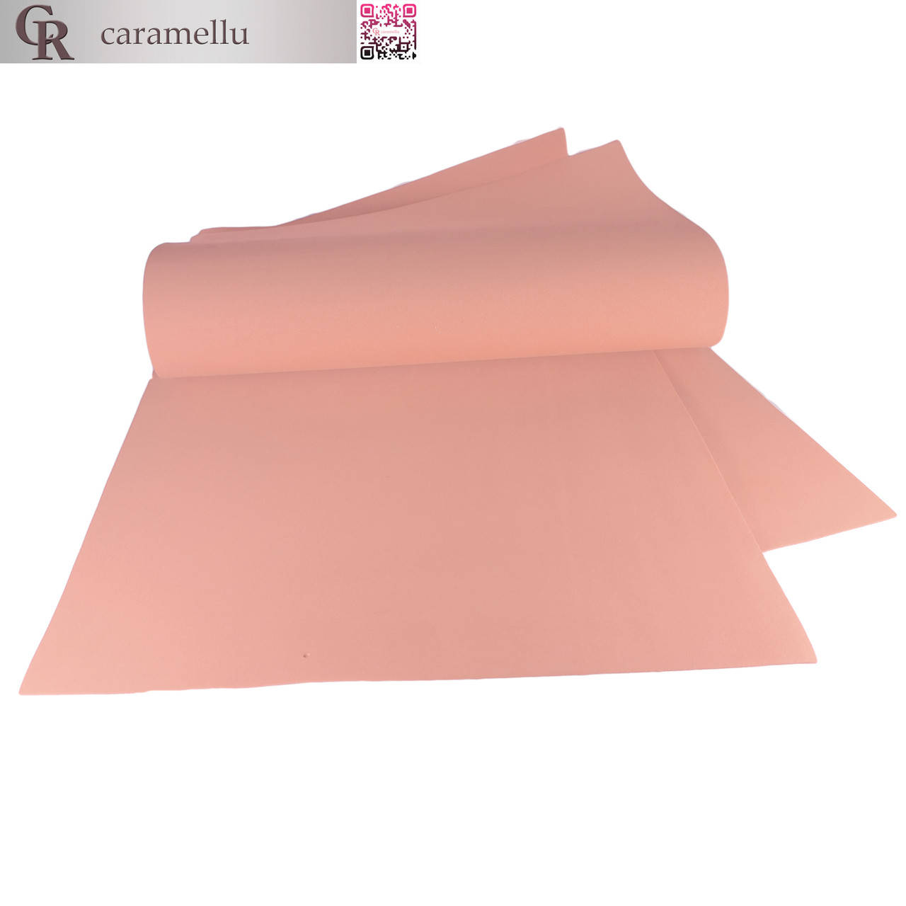 

Фоамиран иранский 143, Темно-лососевый, 1мм, 70х30см.