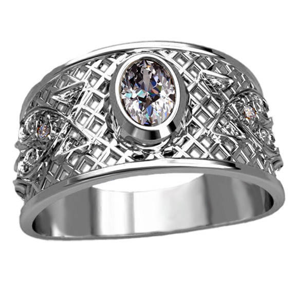 

Серебряное мужское кольцо "Азгард" - кольцо с мужским характером.