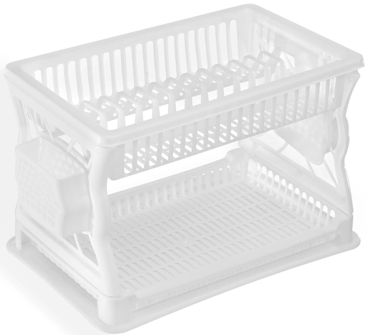 

Сушка для посуды 2 яруса 43*29*27,5см белая, R-Plastic
