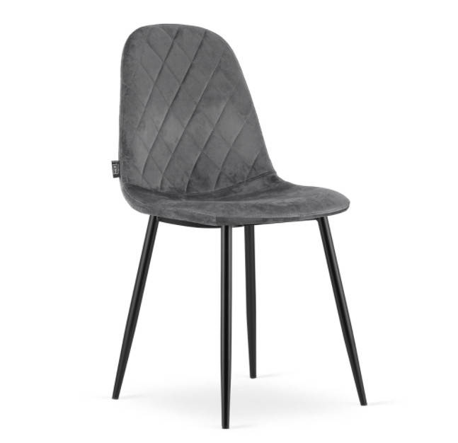 

Стул кухонный ASTI темно-серый бархат