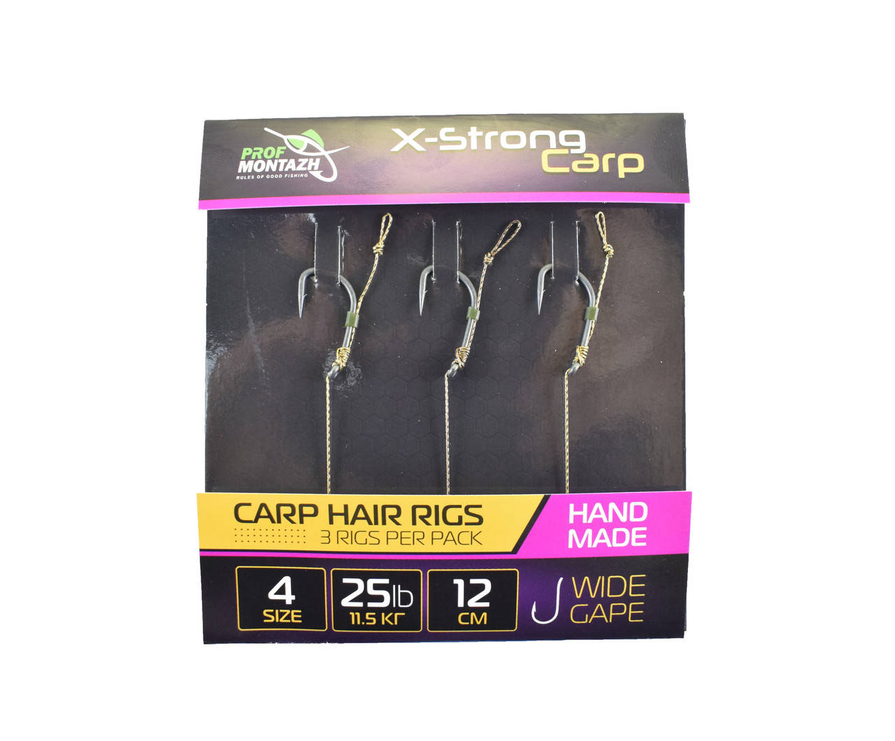 

Поводки готовые Проф-монтаж X-Strong Carp № 4 (12 см.)