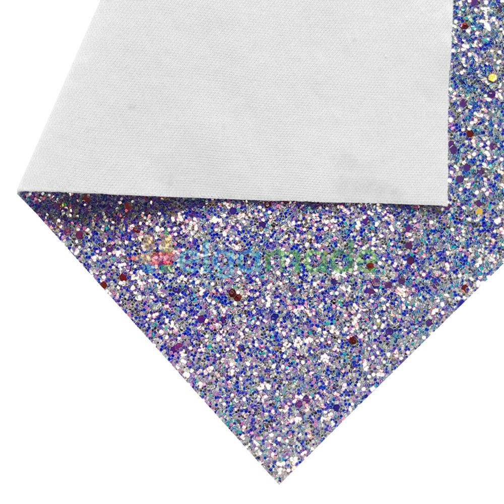 

Кожзам с крупными блестками СИРЕНЕВЫЙ перламутр, 20х26 см, Китай