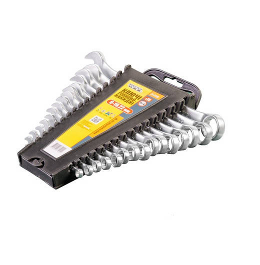 

Ключі рожково-накидні набір 15 шт, (6-19, 22) MASTERTOOL