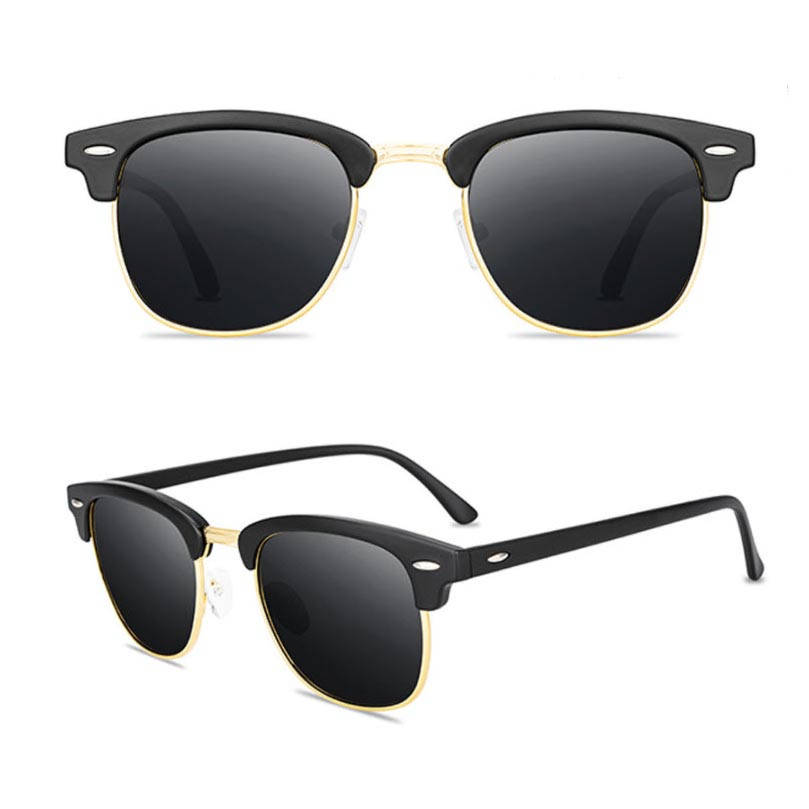 

Солнцезащитные поляризационные классические очки унисекс AOFIV S3016 черные, Черный