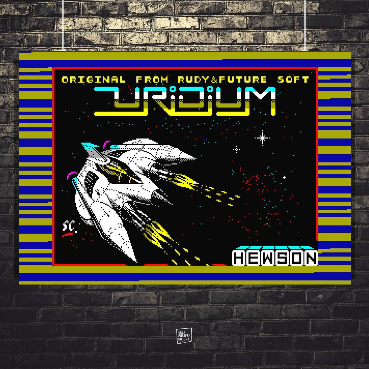 

Постер ZX-Spectrum, Uridium. Размер 60x43см (A2). Матовая бумага