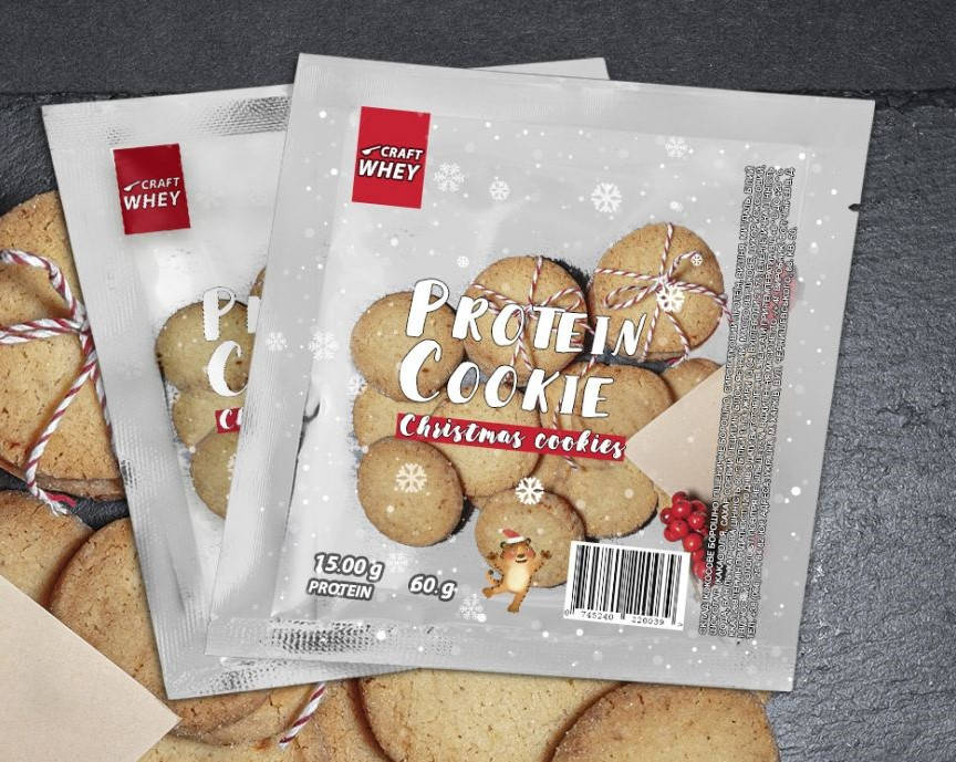 

Праздничное протеиновое печенье Craft Whey 60г.