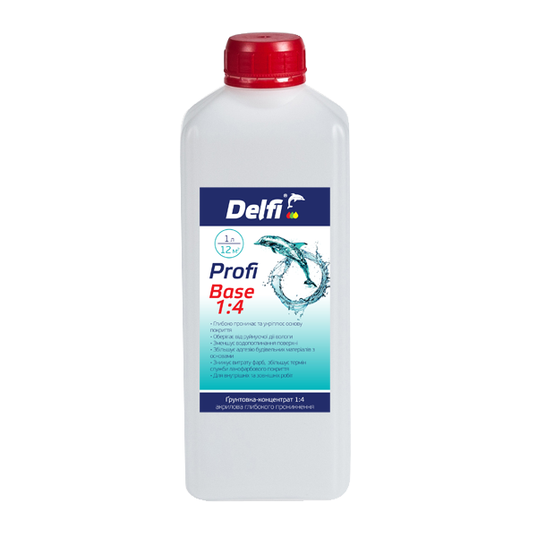 

Грунт акриловый TM "Delfi" Profi Base концентрат 1:4 - 1.0 л.