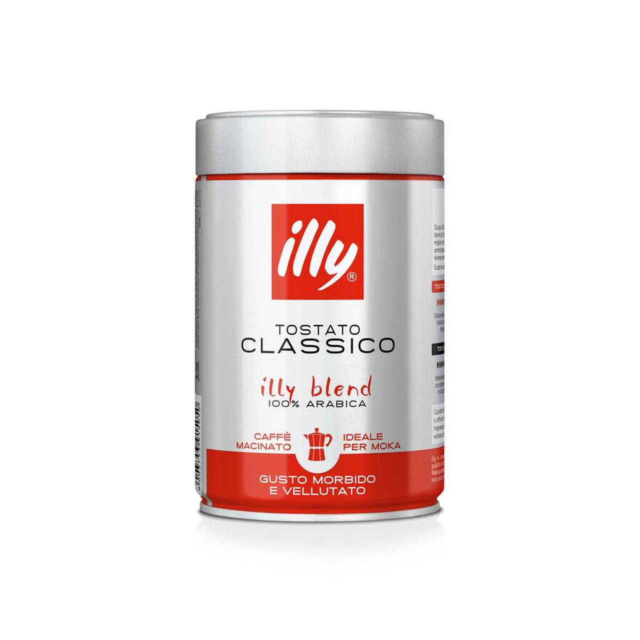 

Кофе illy Classico Moka молотый 250 грамм в жестяной банке