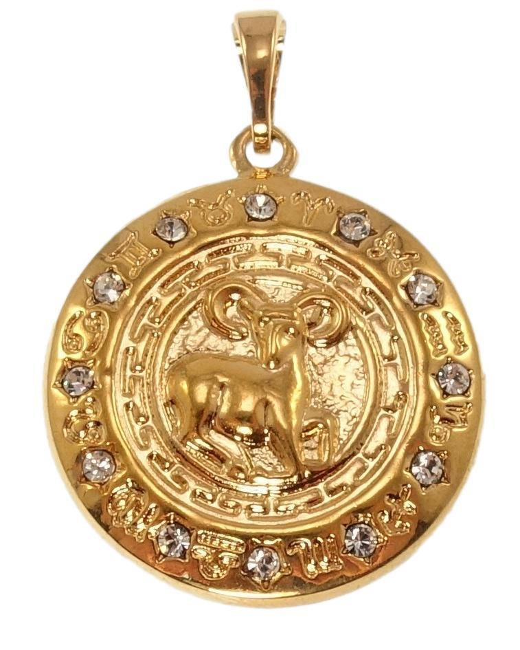 

Кулон Xuping Позолота 18K "Медальон Знак Зодиака Овен" для цепочки до 5мм