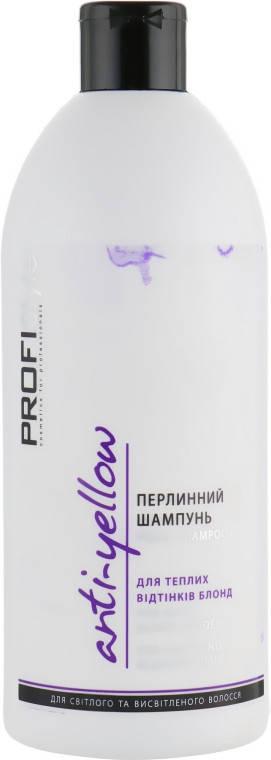 

Жемчужный шампунь для теплых оттенков блонд PROFIStyle Anti-Yellow 500 мл