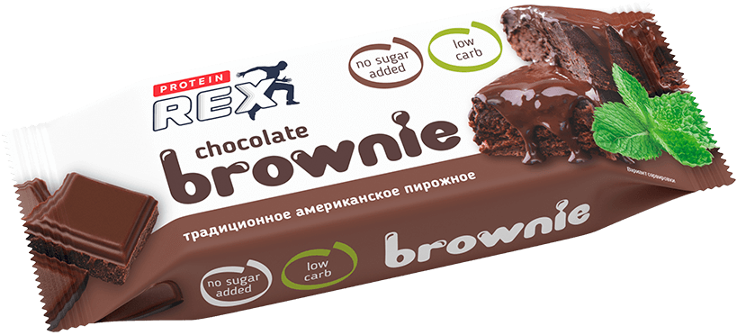 

Протеиновое пирожное ProteinRex Брауни Классический (50 грамм)