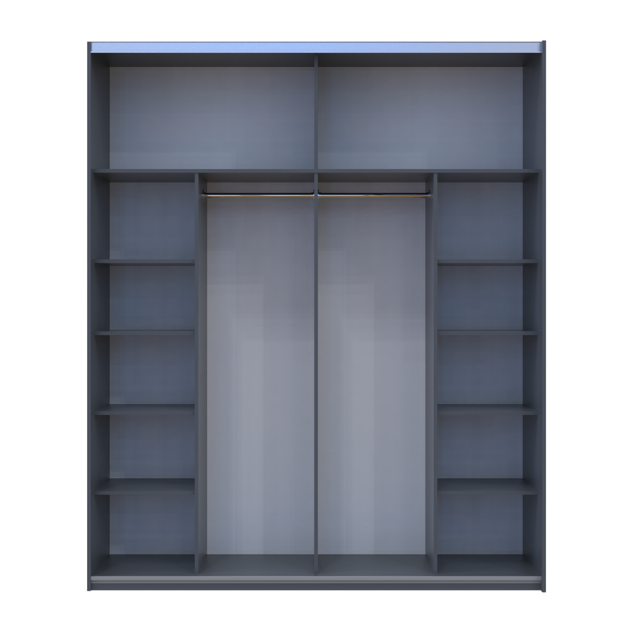 Шафа купе Doros G-Caiser Графіт/Білий 2 ДСП / 3 частини 200х60х240 (42005228) 5