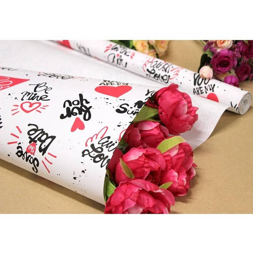 

Бумага упаковочная крафт With lovе на белом 70см*1м 1018K (50шт)