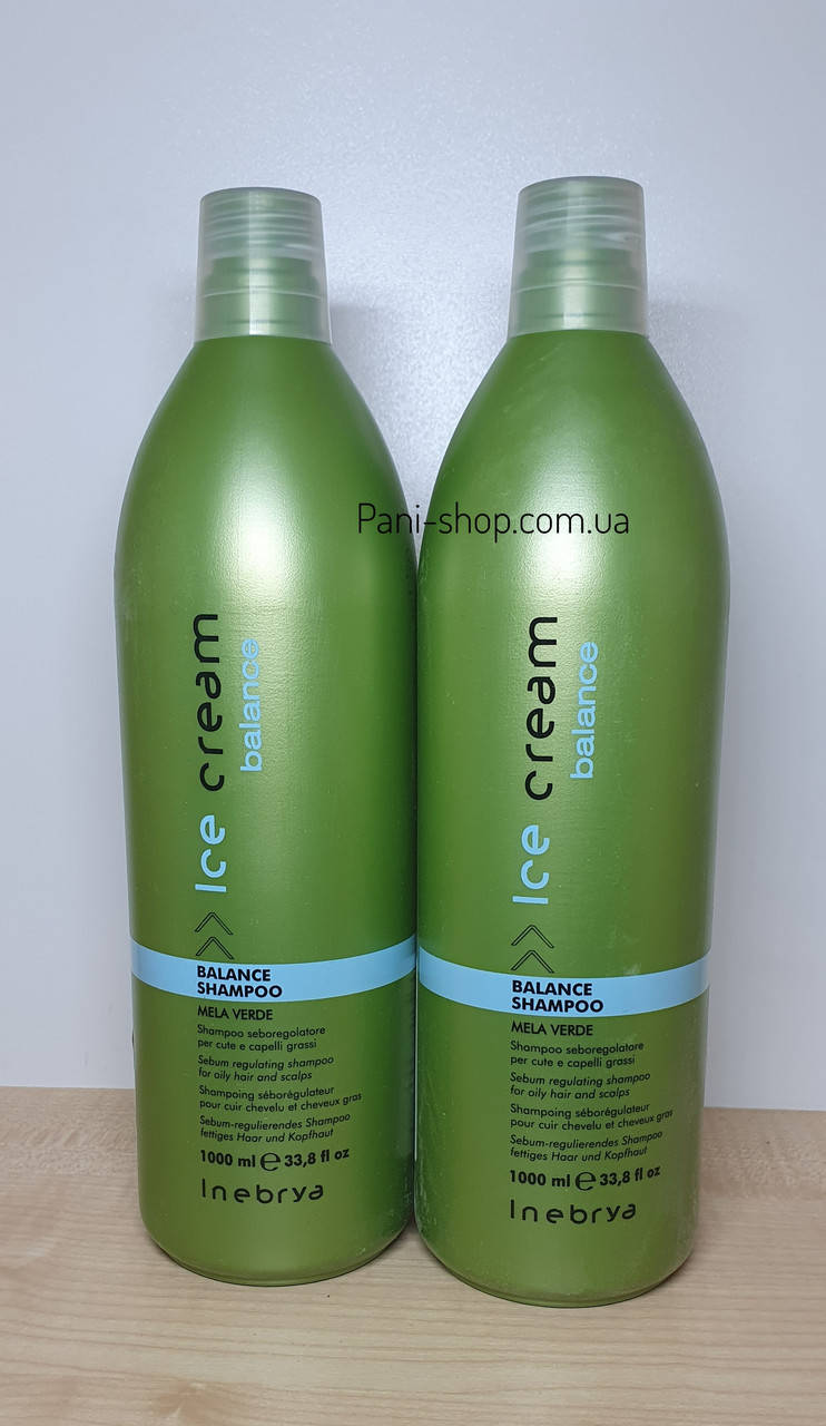 

Шампунь-регулятор сальных желез для жирной кожи головы - Inebrya Ice Cream Balance Shampoo 300ml 1000ml, Новое