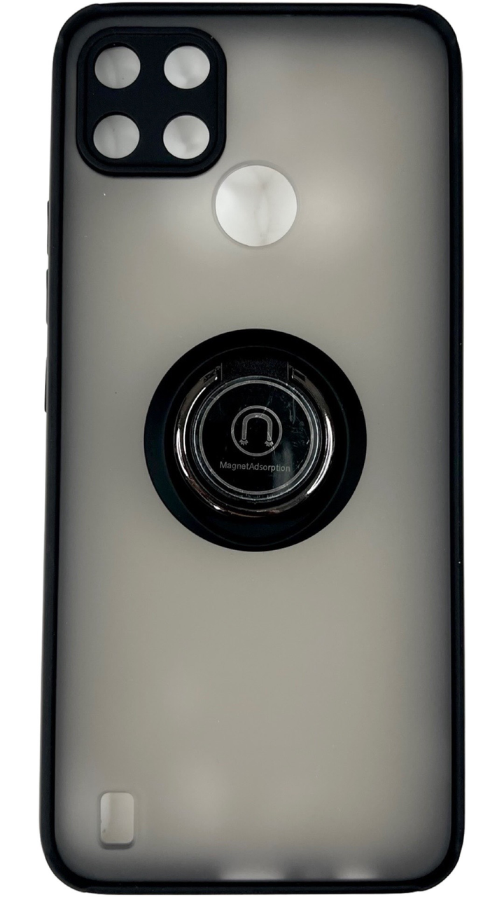 

TPU чехол накладка Matte Ring Magnit для Realme C25Y (на реалми ц25у) черный, Разные цвета