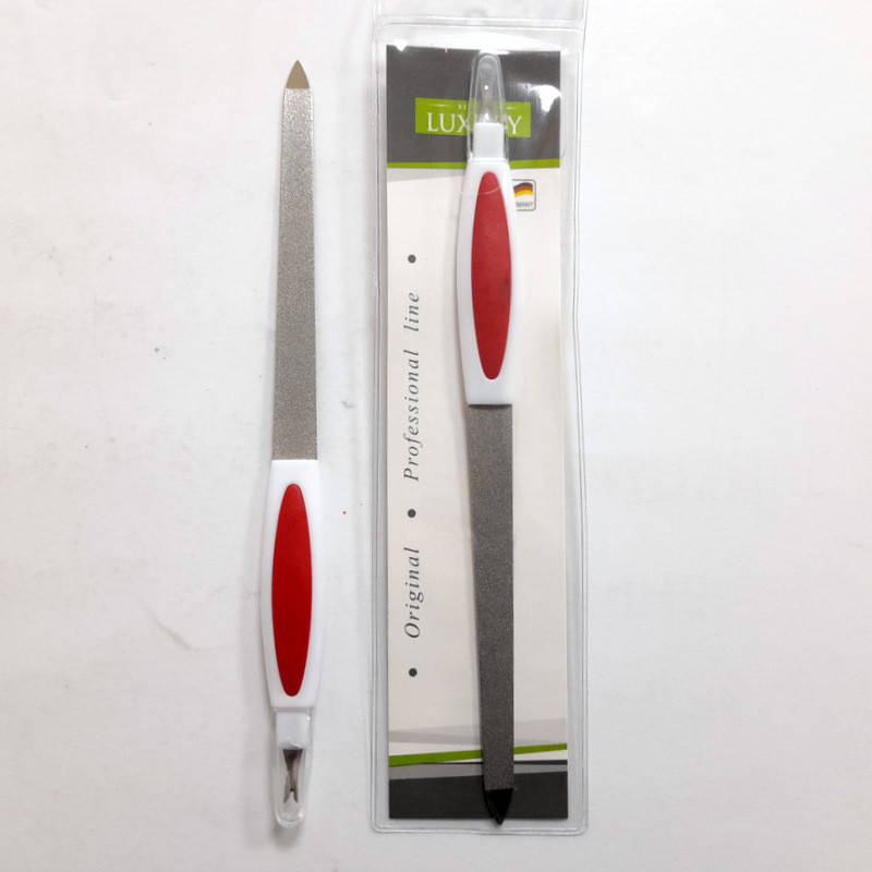 

Пилка маникюрная для ногтей сапфировая с триммером для кутикулы Beauty Luxury 19,5 см NF-38