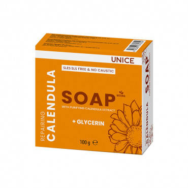 

Натуральное мыло Unice с экстрактом календулы, 100 г