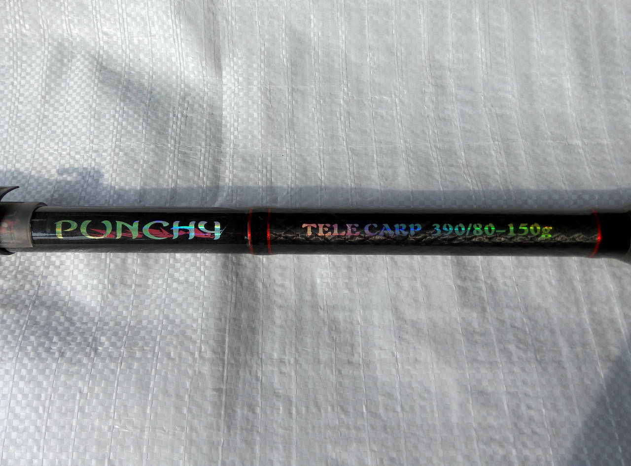 

Спиннинг карповый Punch Tele Carp 3,9м , 80-150гр, Черный