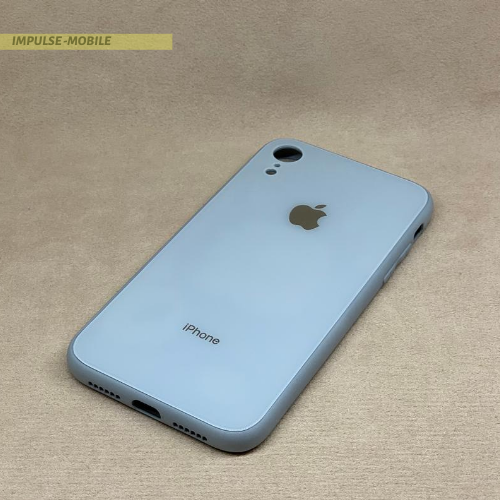 

Чехол TPU Glass Logo Full Apple Iphone Xr Голубой