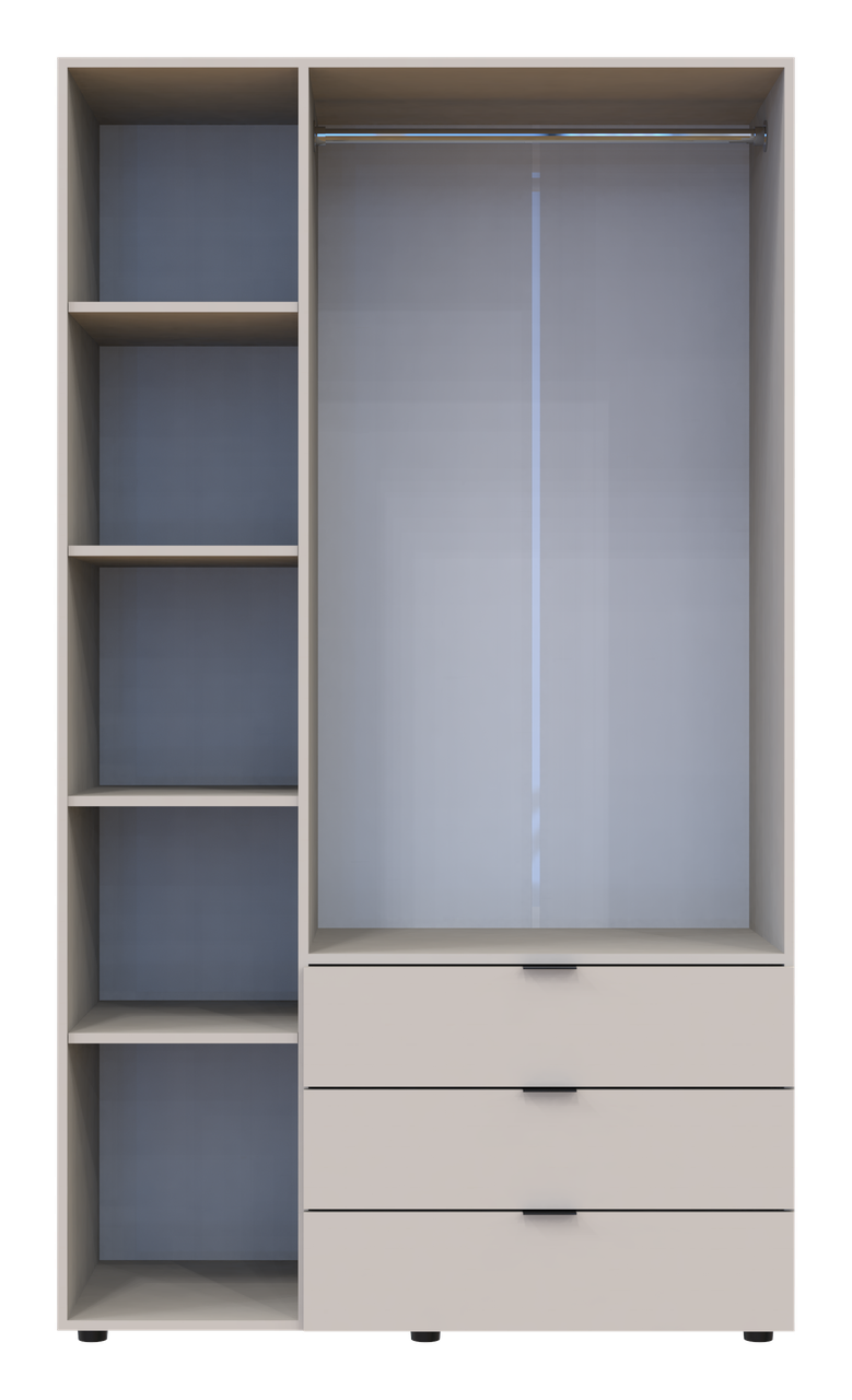 Розпашна Шафа для одягу Doros Гелар Кашемір 3 ДСП 116.2х49.5х203.4 (80737633) 7