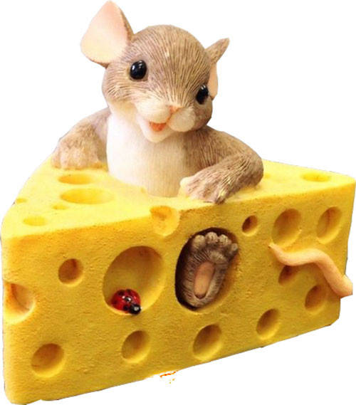 

Силиконовая форма Мышка в сыре 3D