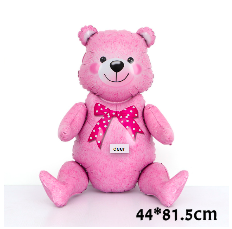 

"Мишка Розовый" ШАР ФОЛЬГИРОВАННЫЙ ФИГУРНЫЙ РАЗМЕР: 80х40 см, Разные цвета