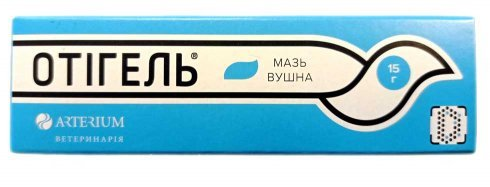 

Отигель мазь ушная 15 мл