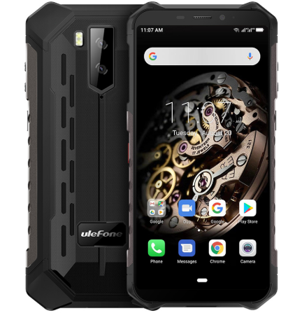 

Cмартфон Ulefone Armor X5 Black 3/32GB NFC 5000 мАч, Черный