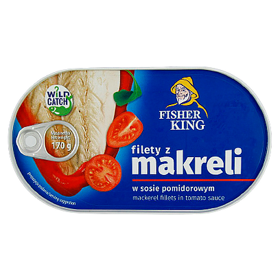 

Філе Скумбрії в томатному соусі Fisher King 170g 15шт/ящ (Код : 00-00003756)