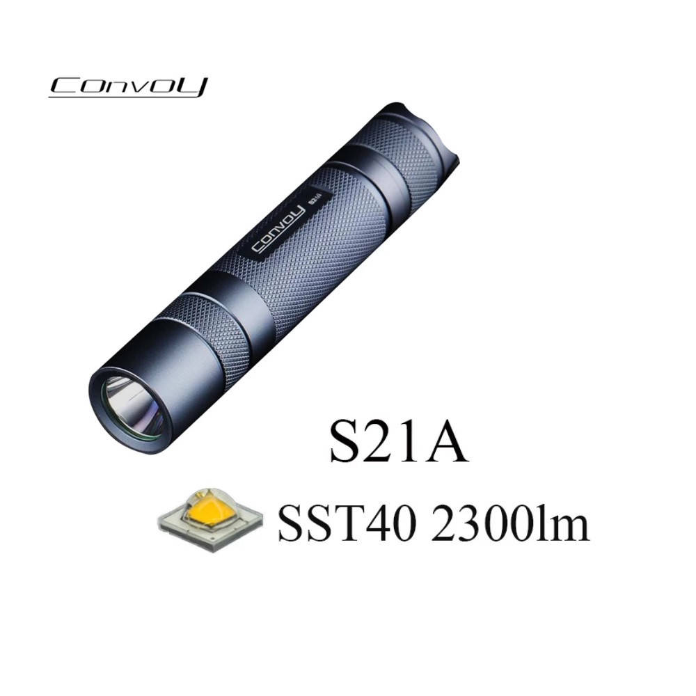 

Фонарь Convoy S21A Luminus SST40, 1x21700 (2300 люмен)