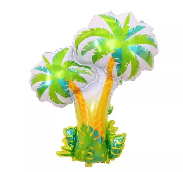 

Фольгированный шар большая фигура Две пальмы 98х78см Китай, Зелёный