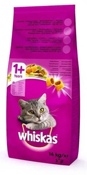 

Whiskas 14 кг хрустящие подушечки ( 1 кг- 108 грн ) Венгрия