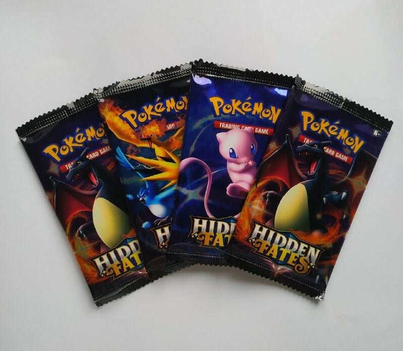 

Карточки "POKEMON: hidden fates" (пак, 9 карт, КИТАЙ)