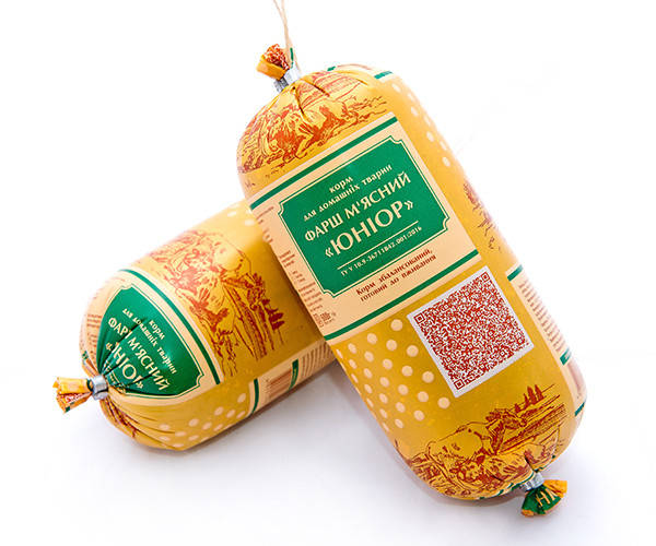 

Фарш-корм «ЮНИОР» продукт от Производителя