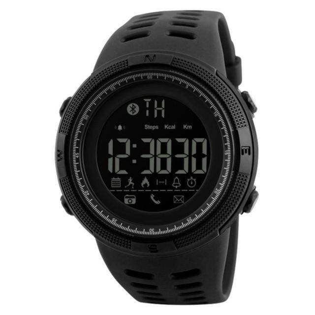 

Skmei Clever 1250 Черные мужские спортивные смарт часы