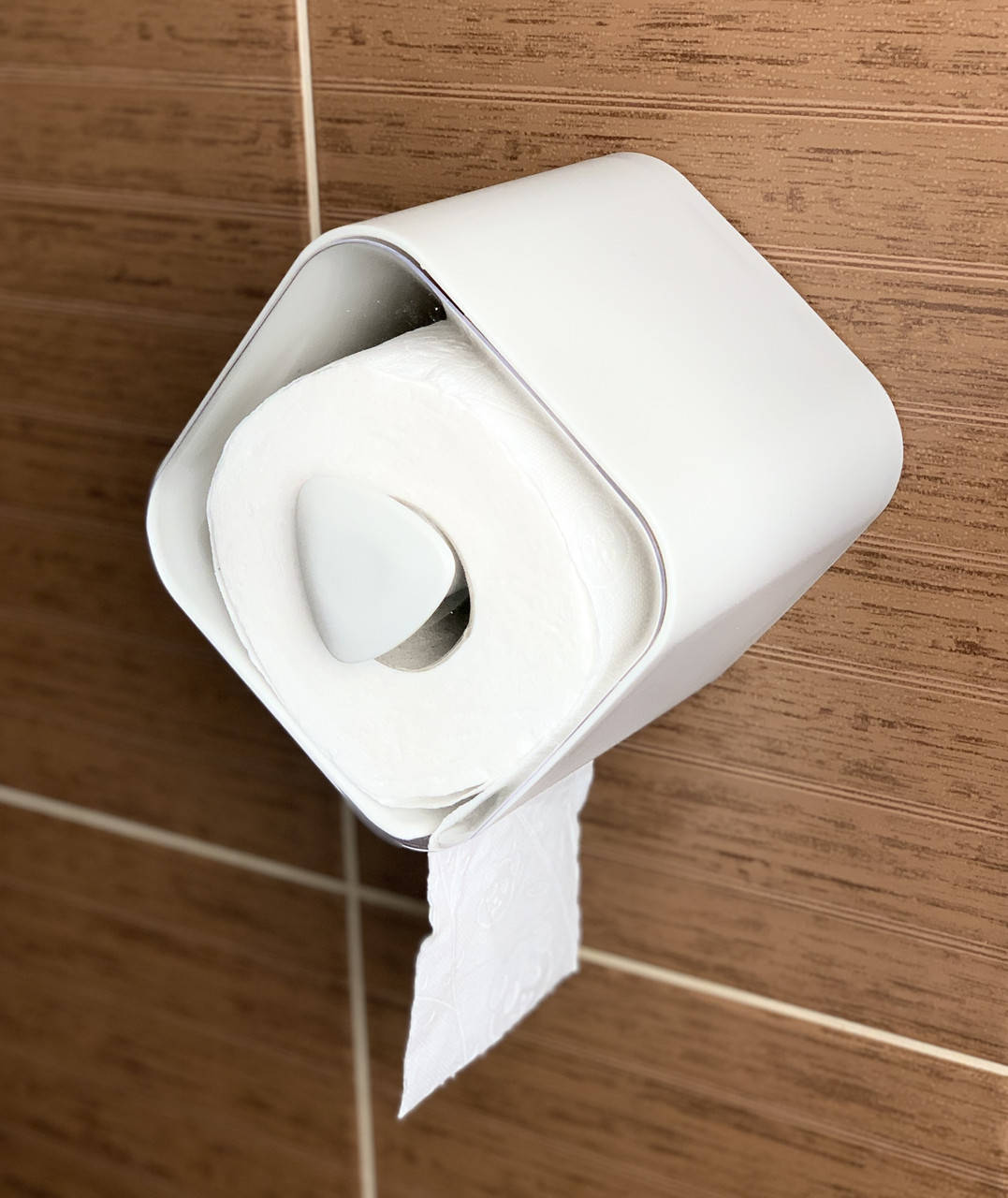 

Стильный держатель для туалетной бумаги Paper Holder бело-серый
